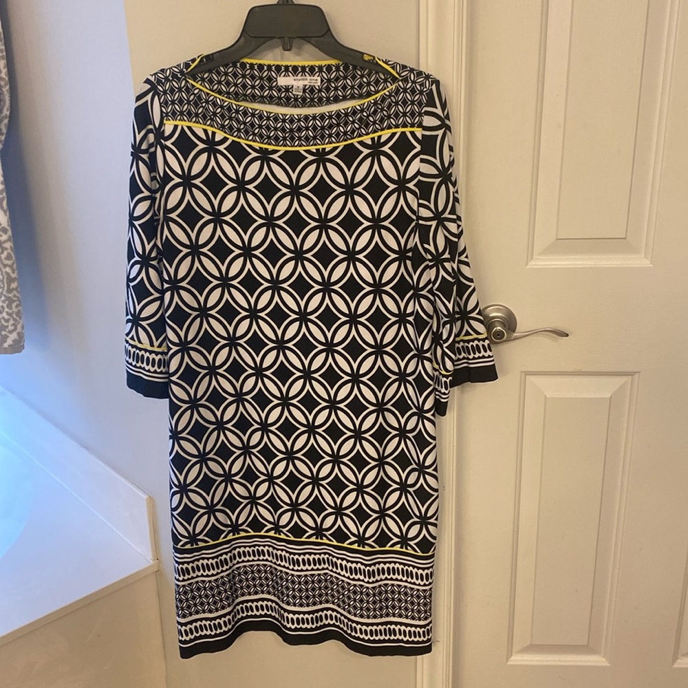 Women’s Half Sleeve Sheath Dress - M